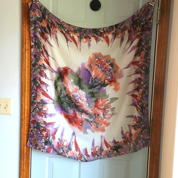 Kevser Accessories - Kevser Scarf 38 inches X 37.25 inches. Scarf is very soft but no identification.